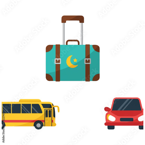 Suitcase and Vehicles Travel Accessories.