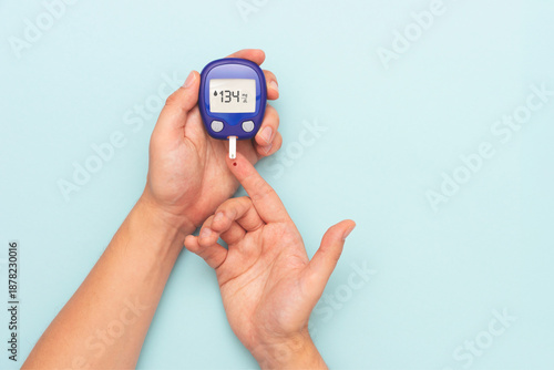 Glucometer, blood glucose sugar testing