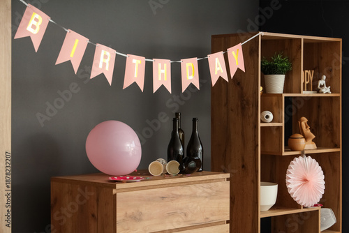 Interior of messy living ro...