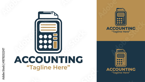 Accounting Logo Modern Minimalist Clean Corporate