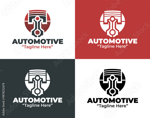 Automotive Parts Logo Modern Minimalist Auto Branding
