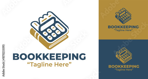 Bookkeeping Logo Modern Minimalist Business Finance