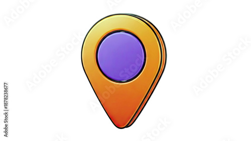 3D Orange and Purple Map Pin Icon Free Download 3D Orange and Purple Map Pin Icon - GFXLoad