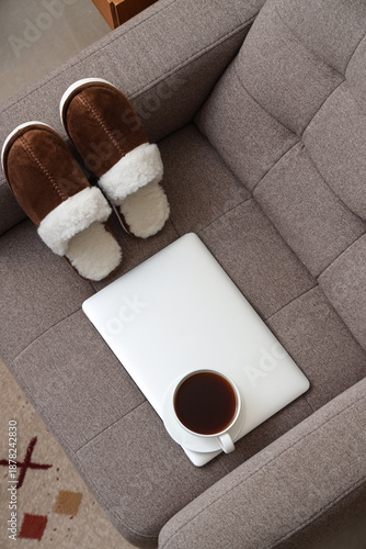 Composition with slippers, ...