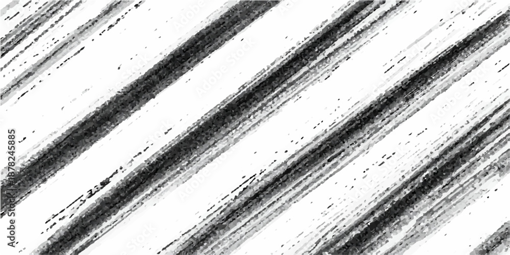 Fototapeta premium Abstract black and white grunge metal texture background featuring a macro pattern of steel staples and metallic office equipment with a striped silver design