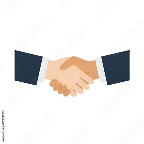 Two individuals shaking hands in a gesture of agreement or partnership, symbolizing cooperation and mutual understanding in a professional setting