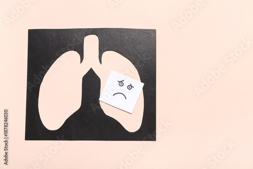 Paper cut out lungs and not...