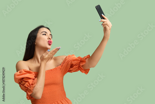 Beautiful happy young woman...