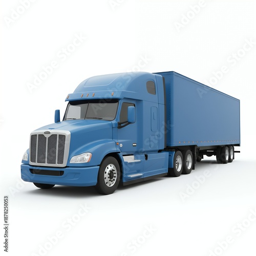 Wallpaper Mural truck isolated on white Torontodigital.ca