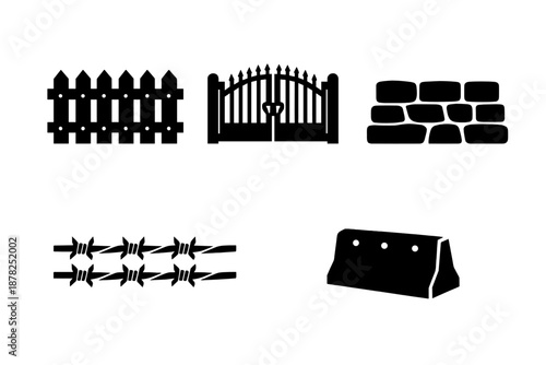 Fences, gates, walls, and barriers for property security and boundary protection