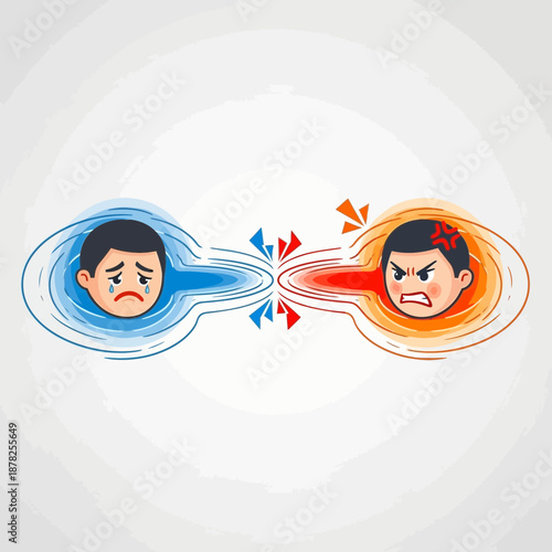 Conflict and Sadness vs. Anger and Aggression