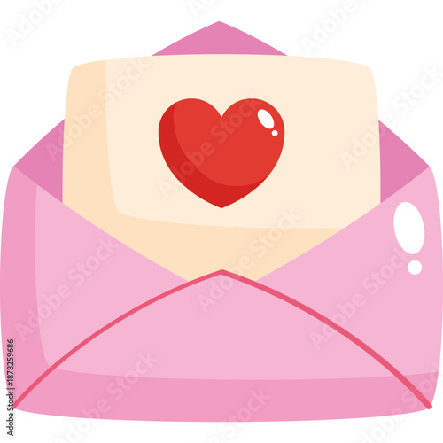 Love Letter Valentine Flat Icon
