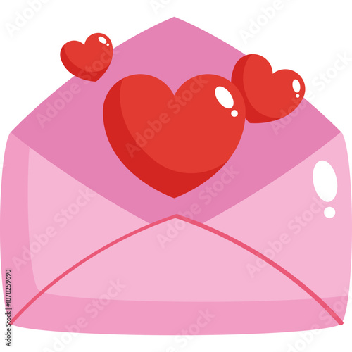 Love Letter Valentine Flat Icon