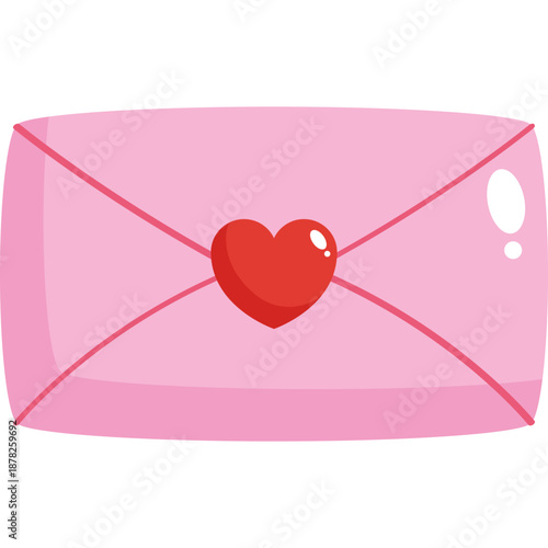 Love Letter Valentine Flat Icon