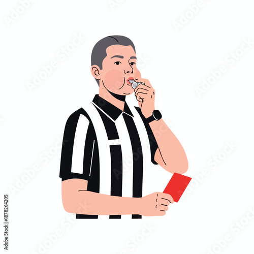 Referee Showing Red Card