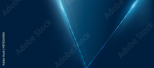 Modern Blue Abstract background with diagonal lines and polygon elegant background and banner business product present