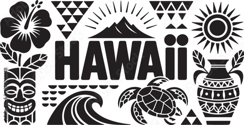 Hawaiian Tropics Art A Black and White Celebration of Island Culture