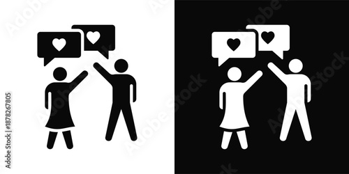 School Icon White And Black Background Style