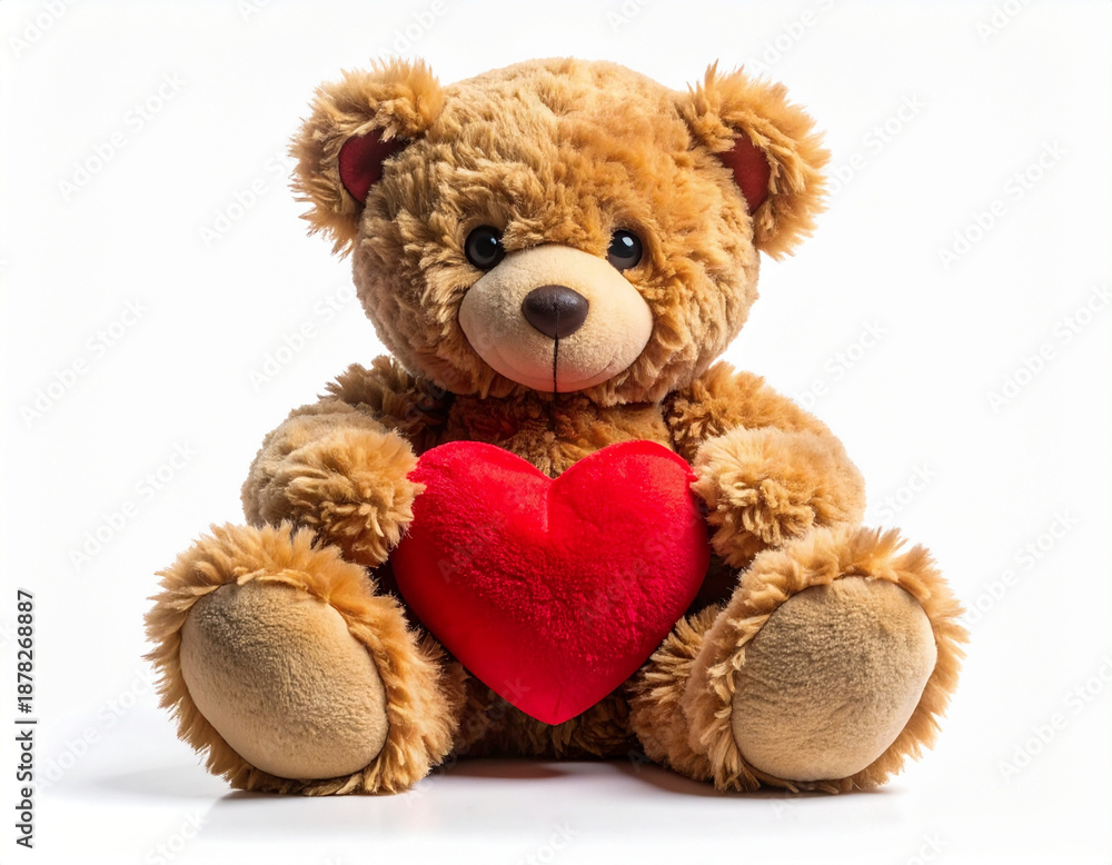 Obraz premium Teddy bear with heart