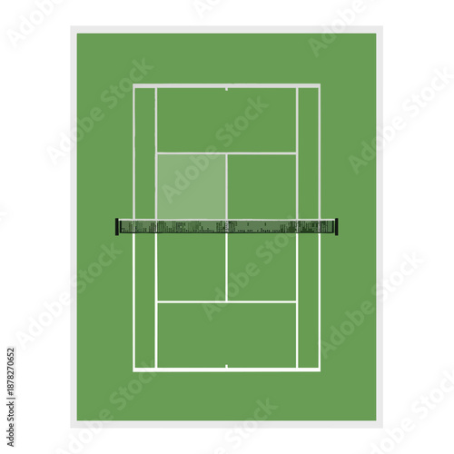 Overhead View of Tennis Court