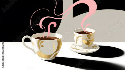 cups of coffee or tea