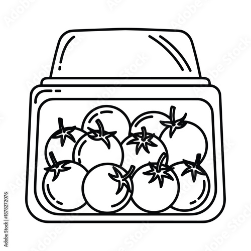 Fresh Tomatoes in Container