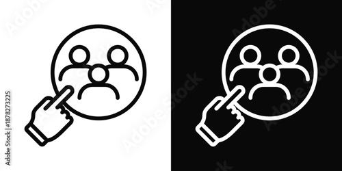 Application Icon White And Black Background Style