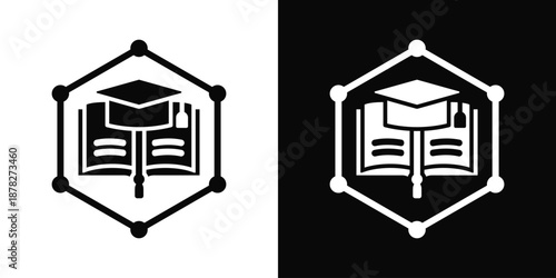 Heat Treatment Icon White And Black Background Style