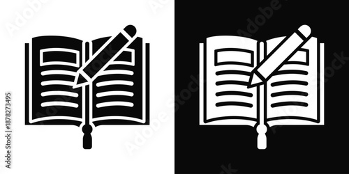 Power Plant Icon White And Black Background Style