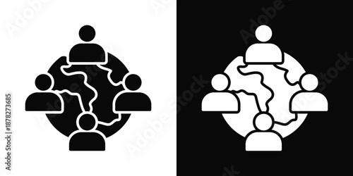 Instrumentation Icon White And Black Background Style