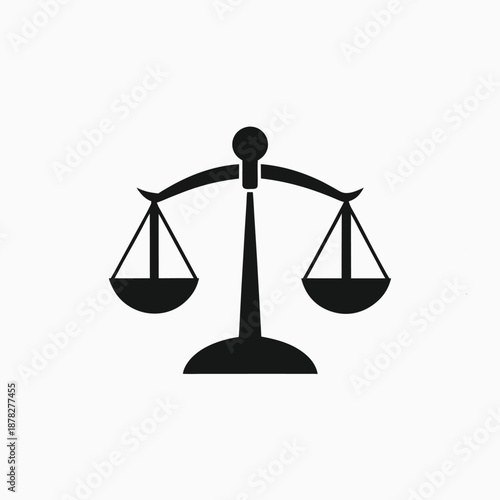 scales vector icon silhoutte vector template