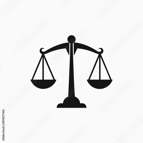 scales vector icon silhoutte vector template