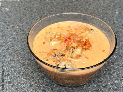 Bilde på lerret A traditional Banjar dish consisting of vegetables made from young Cempedak fruit (Artocarpus integer (Thunb