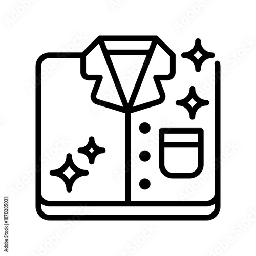 Pajamas Line Icon, Outline Symbol for Sleepwear Fashion, Night Comfort, Bedtime Apparel, Loungewear Style, and Cozy Rest. Vector Sign Icon.
