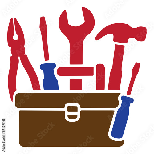 Toolbox With Tools Icon