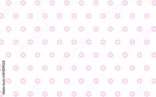 ヘキサゴンフラワーの背景イラスト　ハーフステップ　ベビーピンク