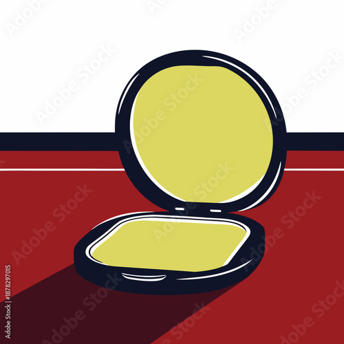 Open compact mirror