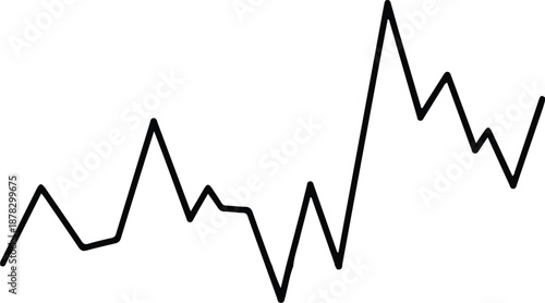 Graphical representation of data trend as Interface Element in a simple line graph format