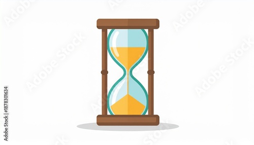 Wallpaper Mural Hourglass Illustration - A Detailed Depiction of Times Passage and Measurement. Torontodigital.ca