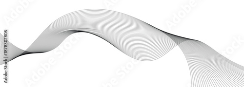 
Dynamic abstract wavy stripes on a white background used for Website, Graphic Design and Marketing. Vector illustration.