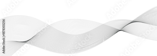 Vector illustration of curved, wavy lines created using blend tool. Ideal for 3D designs, minimalist textures, and creative projects.