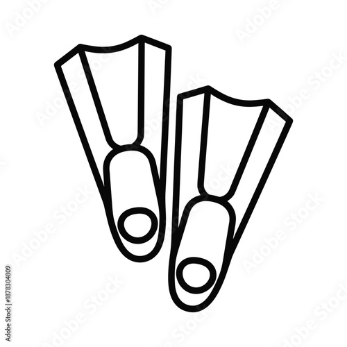 Flippers for swimming and diving