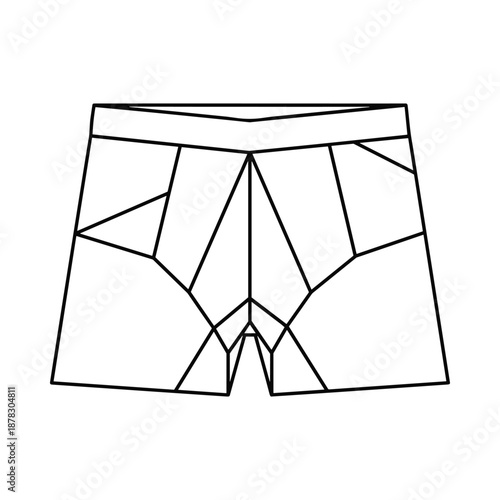 White Boxer Shorts Illustration