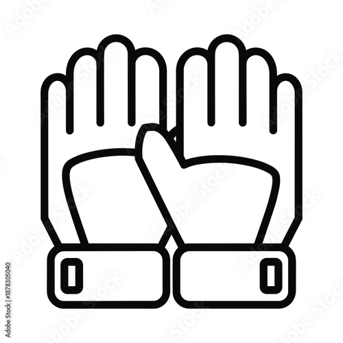 Hands wearing gloves gesture thumbs up approval