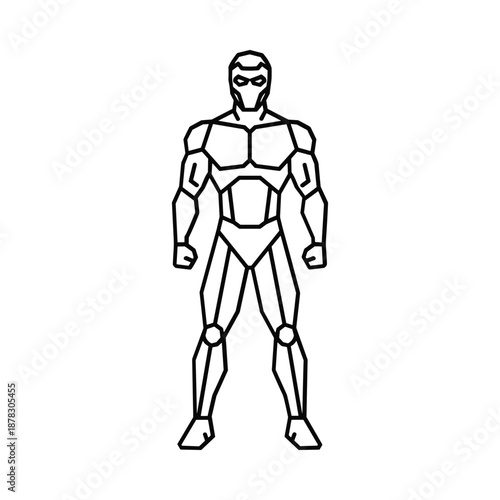 Superhero Character Vector Illustration