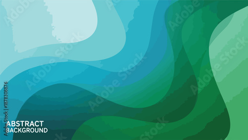 A swirling abstract background with shades of blue and green