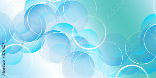 floating bubble-like banner geometric circles. Soft airy and perfect for modern nice art element texture