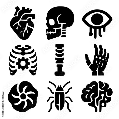 Biomechanical Icon Sheet