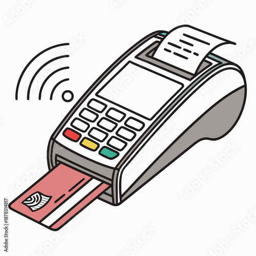 Credit card processing machine
