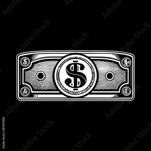 Stylized dollar bill